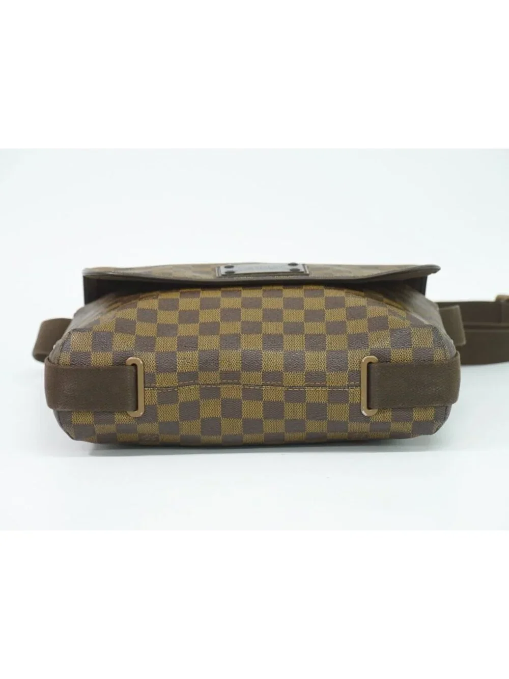Louis Vuitton LV Brooklyn MM Damier Ebene Shoulder Bag Brown